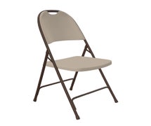 Lightweight Resin Folding Chair, Mocha Granite