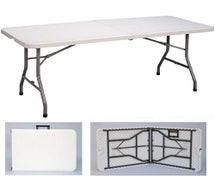 Central Exclusive CP3072FM Lightweight Economy Fold-in-Half, 30"Wx72"D Folding Table