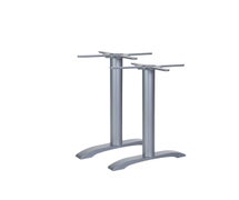 Indoor/Outdoor Table Base - 29"H, Silver Finish, Set of 2