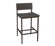 Central Exclusive JS33BGRA-GRSB Memphis Counter-Height Stool, Gray Ash Back, Sand Black Frame