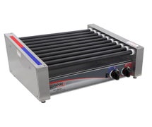 APW Wyott HR-50S X-Pert HotRod Hot Dog Chrome Roller Grill - 50-Dog Capacity