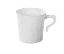 Fineline Settings 208-WH 8 oz. Coffee Mugs, White, 288/CS
