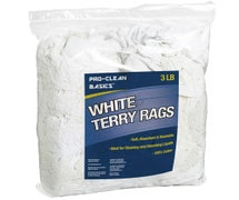 R&R Textile Mills CR99200 White Terry Rags, 3 lb. Bag