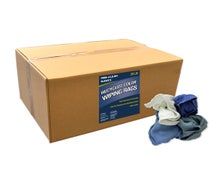 R&R Textile Mills CR99601 Recycled Color Rags, 25 lb. Box