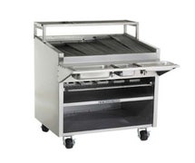 Bakers Pride F-24R Gas Radiant Charbroiler with Cabinet - 24"W, 75,000 BTU, 5 Burners