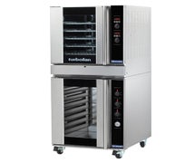 Moffat E32D5/2 Double Stacked Electric Ovens - (5) 18"Wx36"D Sheet Pan Capacity, 208V