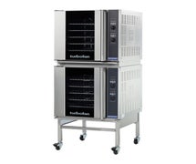 Moffat E32D5/2C Double Stacked Electric Ovens - (5) 18"Wx36"D Sheet Pan Capacity, Includes Casters, 240V