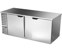 Beverage-Air BB68HC-1-S - Back Bar Cooler - 69"W, 2 Solid Swing Doors on Front, S/S