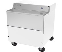 Beverage-Air SMF34HC-1-W-02 - Milk Cooler - Single Access, Forced Air, 13.3 Cu. Ft., White, Stainless Steel,