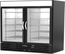 Beverage-Air MMRR49HC-1-A-BW-WINE Reach-In Wine Refrigerator, Dual-Temperature, 2-Section, 52"W, Black