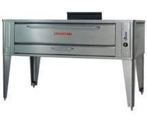 Gas Pizza Oven 60" Wide Baking Compartment, 1 Deck, Lp, Canopy Hood