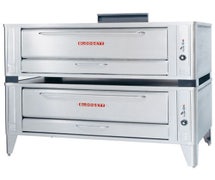 Blodgett 1048-Double - Gas Pizza Oven 47-1/4" Wide Baking Compartment, 2 Decks, Natural Gas, Canopy Hood