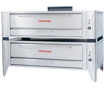 Blodgett 1060 Double - Gas Pizza Oven, Double Deck, Natural, Canopy Hood