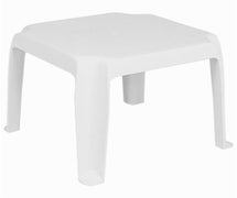 Compamia ISP240-WHI Sunray Resin Square Side Table White, CS of 2/EA