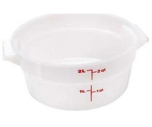 AllPoints 247-1099 - Round Storage Poly Container By Cambro 2 Qt, White