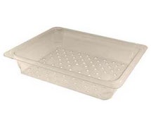 AllPoints 247-1218 - Camwear Food Storage Container Colander By Cambro Half-Size, 3" Deep