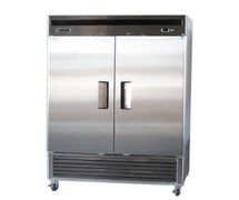 Bison BRF-46 - Two-Door Reach-In Freezer - Stainless Steel