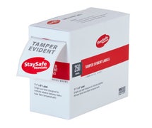 Cambro 26SSTELB6250 StaySafe Tamper Evident Labels, Roll of 250