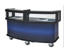 Cambro CVC75W - Mobile Vending Cart - The Safety-First Design Includes Safety Barriers, Blue