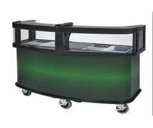 Cambro CVC75W - Mobile Vending Cart - The Safety-First Design Includes Safety Barriers, Green