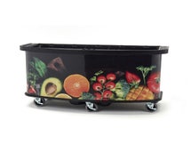Cambro CVC75BW - Mobile Vending Cart - Base Unit - Custom Wrap Graphics Available, Fruit and Veggies Wrap