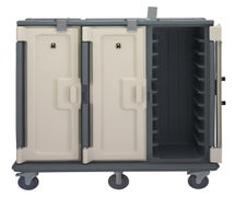 Cambro MDC1520T30615 Tall, Triple-Door Meal Delivery Cart, 30-Tray Capacity, Gray