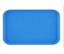 Plastic Food Tray, 10-7/16"Wx13-9/16"D, Blue