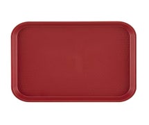 Plastic Food Tray, 10-7/16"Wx13-9/16"D, Cranberry