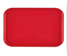 Plastic Food Tray, 10-7/16"Wx13-9/16"D, Red