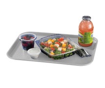 Plastic Food Tray, 11-7/8"Wx16-1/8"D, Pearl Gray