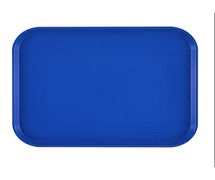 Plastic Food Tray, 11-7/8"Wx16-1/8"D, Navy