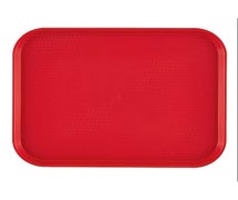 Plastic Food Tray, 13-13/16"Wx17-3/4"D, Red