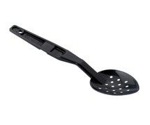 Buffet Serving Spoon - 11" Curved Neck Perforated, Black