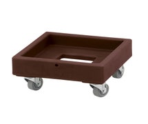 Cambro CD1313131 Camdolly Single Milk Crate Dolly for 13"x13" Crates, Dark Brown, 250 lb. Capacity