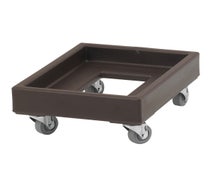 Cambro CD1420131 Camdolly Single Milk Crate Dolly for 14"x19" Crates, Dark Brown