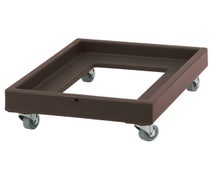 Cambro CD2028131 Camdolly Single Milk Crate Dolly for 20"x28" Crates, Dark Brown