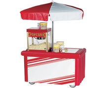 Cambro CVC55 - Vending Cart, 55-3/16"Wx31-1/2"Dx94"H, Hot Red