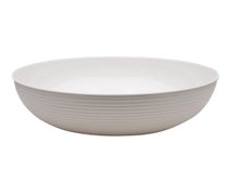 Ribbed Serving Bowl - 5-13/16 Qt Capacity, Round, White