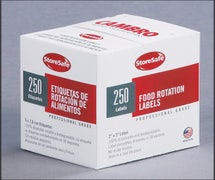 Cambro 23SLB Dissolvable Label - Food Rotation Labels 2"Wx3"D