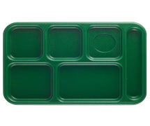Cambro 10146CW - Camwear 6-Compartment Cafeteria Tray, Green
