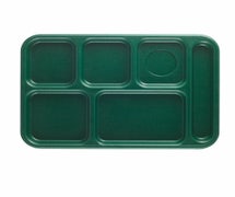 6 Compartment Cafeteria Tray ABS, Sherwood Green