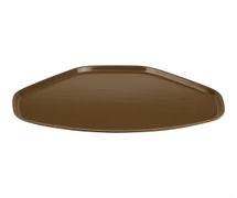 Fiberglass Trays 14"Wx18"D Trapezoid Camtray, Bay Leaf Brown