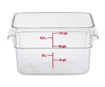 Cambro 12SFSCW - CamSquares Food Storage Container, 12-Quart Capacity, White or Clear