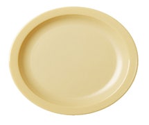 Polycarbonate Dinnerware Narrow Rim Plate, 6-9/16", Beige