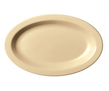 Polycarbonate Dinnerware Oval Platter, 12"x9", Beige