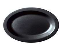 Polycarbonate Dinnerware Oval Platter, 12"x9", Black