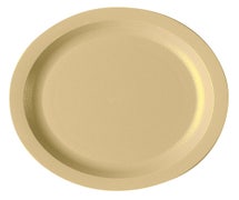 Polycarbonate Dinnerware Narrow Rim Plate, 7-1/4", Beige