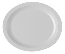 Polycarbonate Dinnerware Narrow Rim Plate, 7-1/4", White