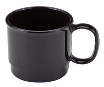 Polycarbonate Dinnerware 7-1/2 oz. Stacking Cup, Black