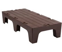 Solid Dunnage Rack - 48"Wx21"Dx12"H, Dark Brown